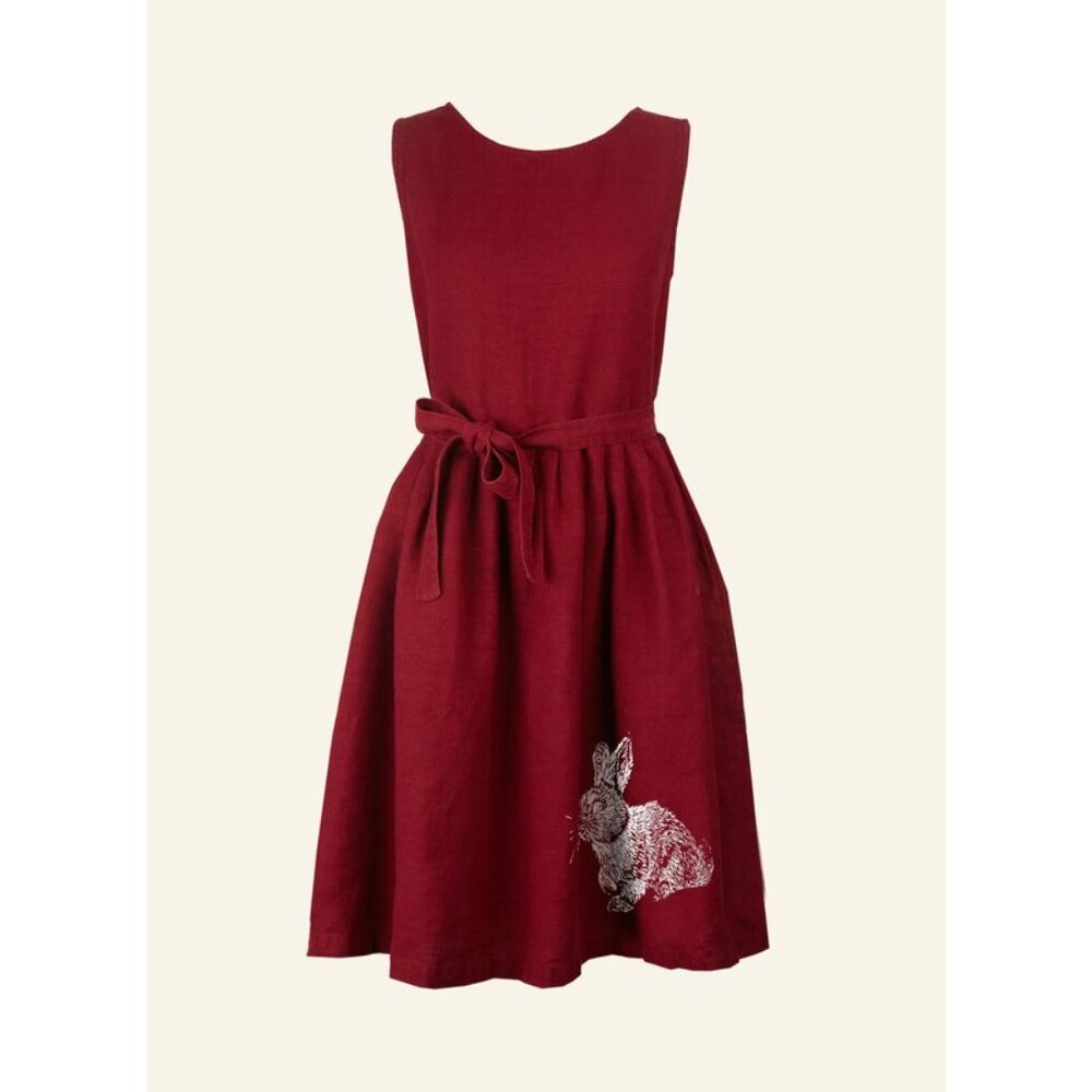 Palava Red Sleeveless Dress with rabbit
